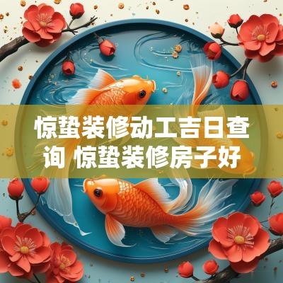 惊蛰装修动工吉日查询 惊蛰装修房子好吗