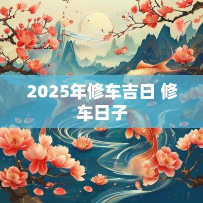 2025年修车吉日 修车日子