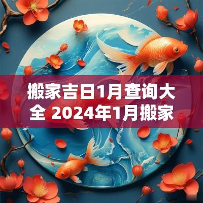 搬家吉日1月查询大全 2025年1月搬家黄道吉日查询时间