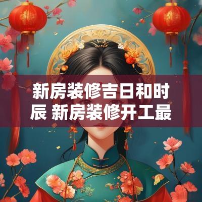 新房装修吉日和时辰 新房装修开工最佳时辰