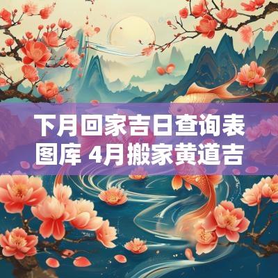 下月回家吉日查询表图库 4月搬家黄道吉日一览表2025年