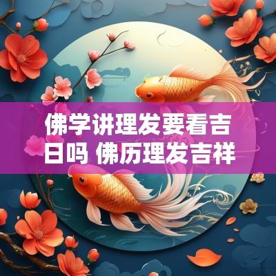 佛学讲理发要看吉日吗 佛历理发吉祥