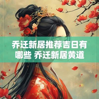 乔迁新居推荐吉日有哪些 乔迁新居黄道吉日查询