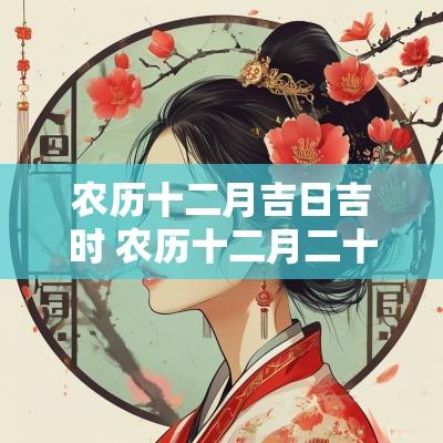 农历十二月吉日吉时 农历十二月二十三日黄历吉时查询