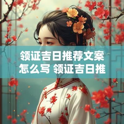 领证吉日推荐文案怎么写 领证吉日推荐文案怎么写好