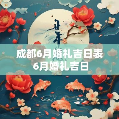 成都6月婚礼吉日表 6月婚礼吉日