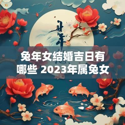 蛇年女结婚吉日有哪些 2025年属兔女结婚好不好