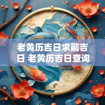 老黄历吉日求嗣吉日 老黄历吉日查询2025年