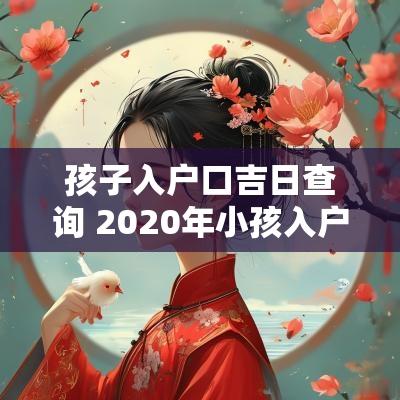 孩子入户口吉日查询 2025年小孩入户口要哪些资料