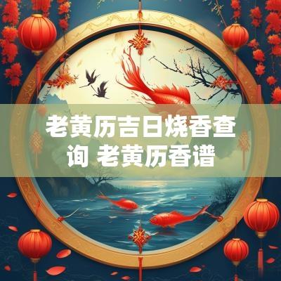 老黄历吉日烧香查询 老黄历香谱