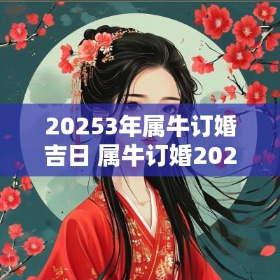 20253年属牛订婚吉日 属牛订婚2025