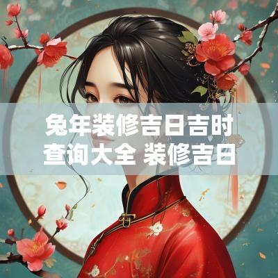 蛇年装修吉日吉时查询大全 装修吉日吉时查询老黄历