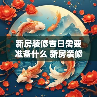 新房装修吉日需要准备什么 新房装修需要看什么日子入场