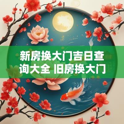 新房换大门吉日查询大全 旧房换大门什么日子好