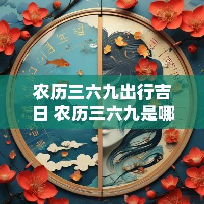 农历三六九出行吉日 农历三六九是哪几天