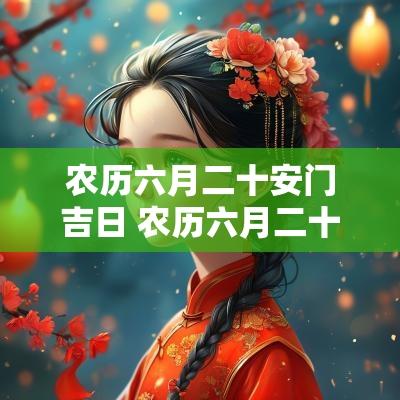 农历六月二十安门吉日 农历六月二十出门好不好