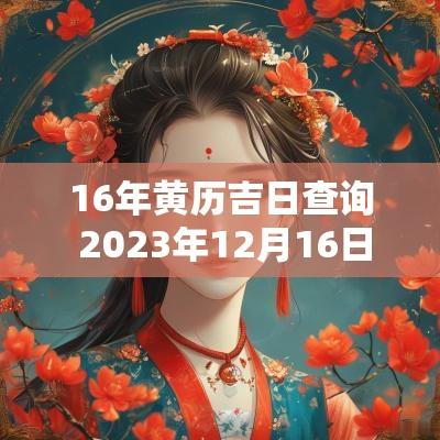16年黄历吉日查询 2025年12月16日黄历查询黄道吉日
