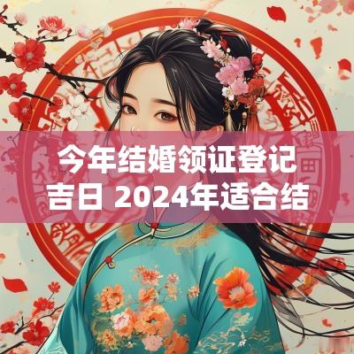 今年结婚领证登记吉日 2025年适合结婚领证的日子