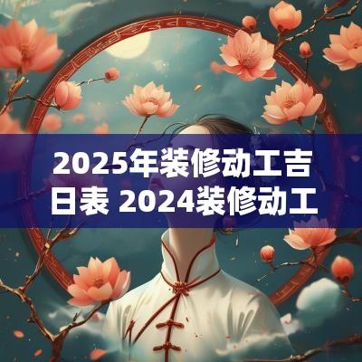 2025年装修动工吉日表 2025装修动工最佳吉日