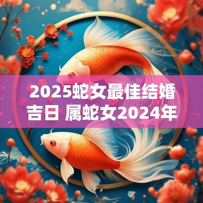 2025蛇女最佳结婚吉日 属蛇女2025年结婚吉日有哪些