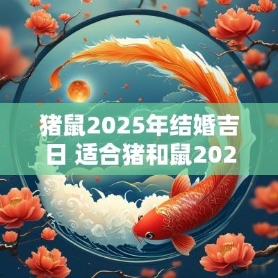 猪鼠2025年结婚吉日 适合猪和鼠2025年结婚的黄道吉日