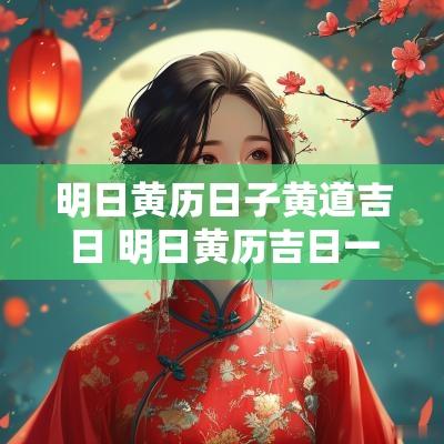 明日黄历日子黄道吉日 明日黄历吉日一览表