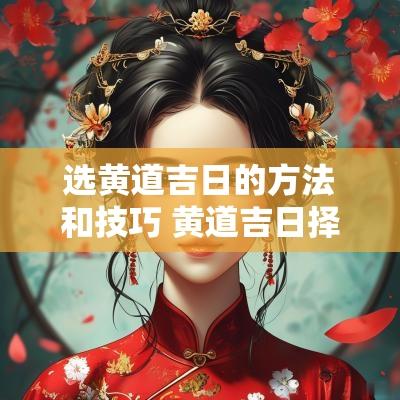 选黄道吉日的方法和技巧 黄道吉日择日法