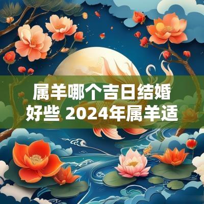 属羊哪个吉日结婚好些 2025年属羊适合结婚吗