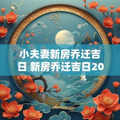小夫妻新房乔迁吉日 新房乔迁吉日2025