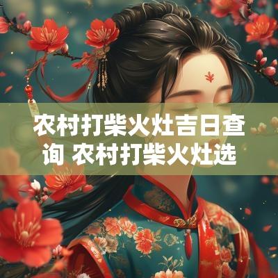 农村打柴火灶吉日查询 农村打柴火灶选日子
