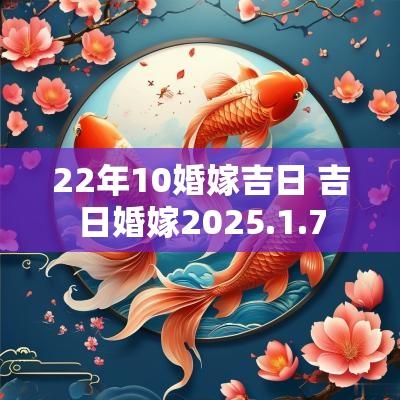 22年10婚嫁吉日 吉日婚嫁2025.1.7