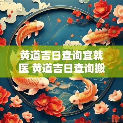黄道吉日查询宜就医 黄道吉日查询搬家