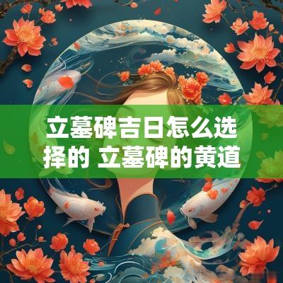立墓碑吉日怎么选择的 立墓碑的黄道吉日有哪些