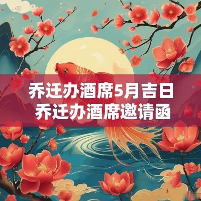 乔迁办酒席5月吉日 乔迁办酒席邀请函文字