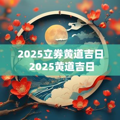 2025立券黄道吉日 2025黄道吉日