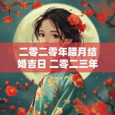 二零二零年腊月结婚吉日 二零二三年腊月结婚黄道吉日