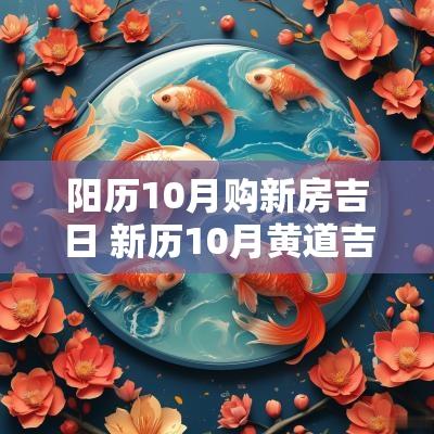 阳历10月购新房吉日 新历10月黄道吉日