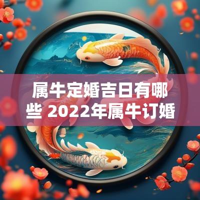 属牛定婚吉日有哪些 2025年属牛订婚吉日