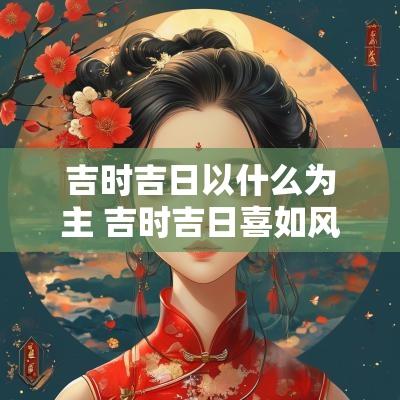 吉时吉日以什么为主 吉时吉日喜如风什么意思