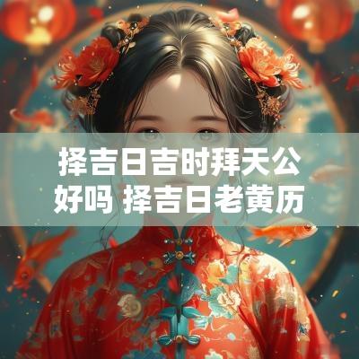 择吉日吉时拜天公好吗 择吉日老黄历
