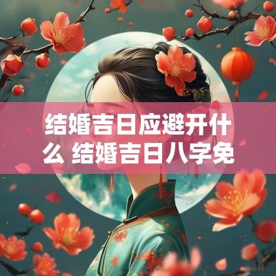 结婚吉日应避开什么 结婚吉日八字免费测算