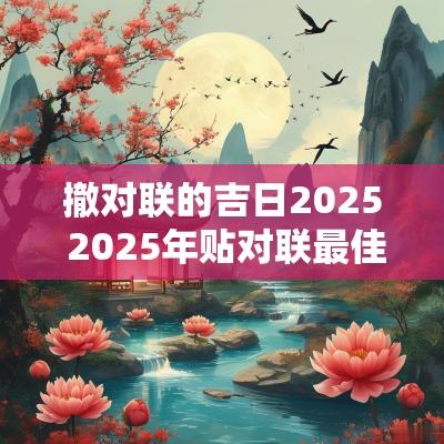 撤对联的吉日2025 2025年贴对联最佳时间