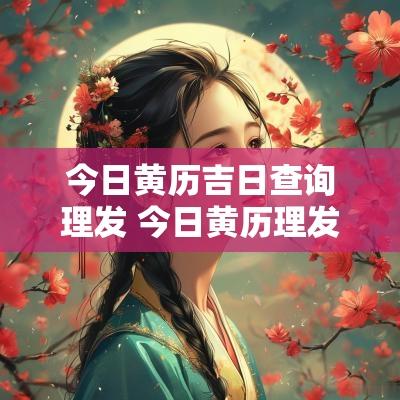 今日黄历吉日查询理发 今日黄历理发怎么样