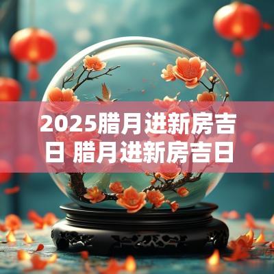 2025腊月进新房吉日 腊月进新房吉日
