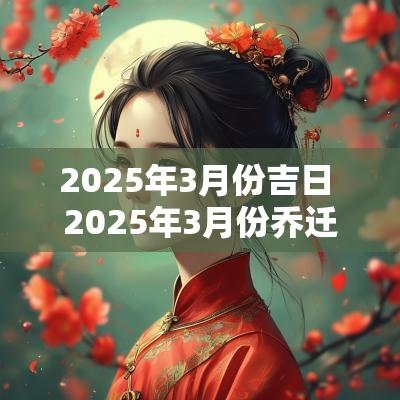 2025年3月份吉日 2025年3月份乔迁黄道吉日