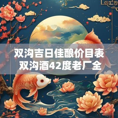 双沟吉日佳酿价目表 双沟酒42度老厂全部价目表