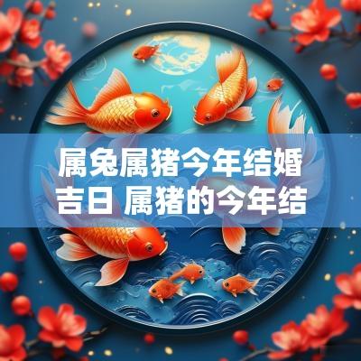 属兔属猪今年结婚吉日 属猪的今年结婚吉日