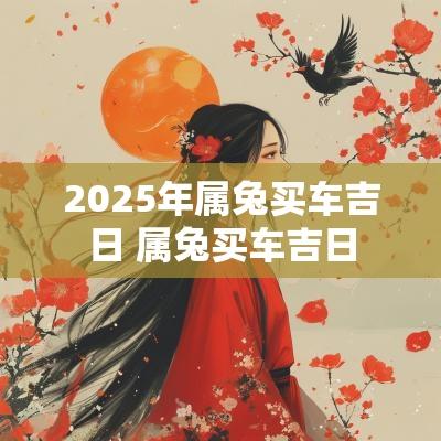 2025年属兔买车吉日 属兔买车吉日