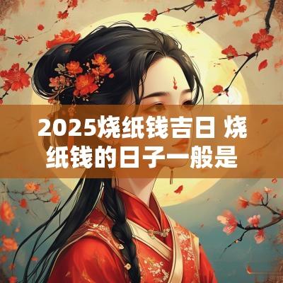 2025烧纸钱吉日 烧纸钱的日子一般是哪天