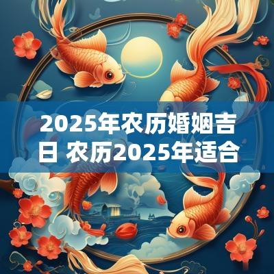 2025年农历婚姻吉日 农历2025年适合结婚的良辰吉日
